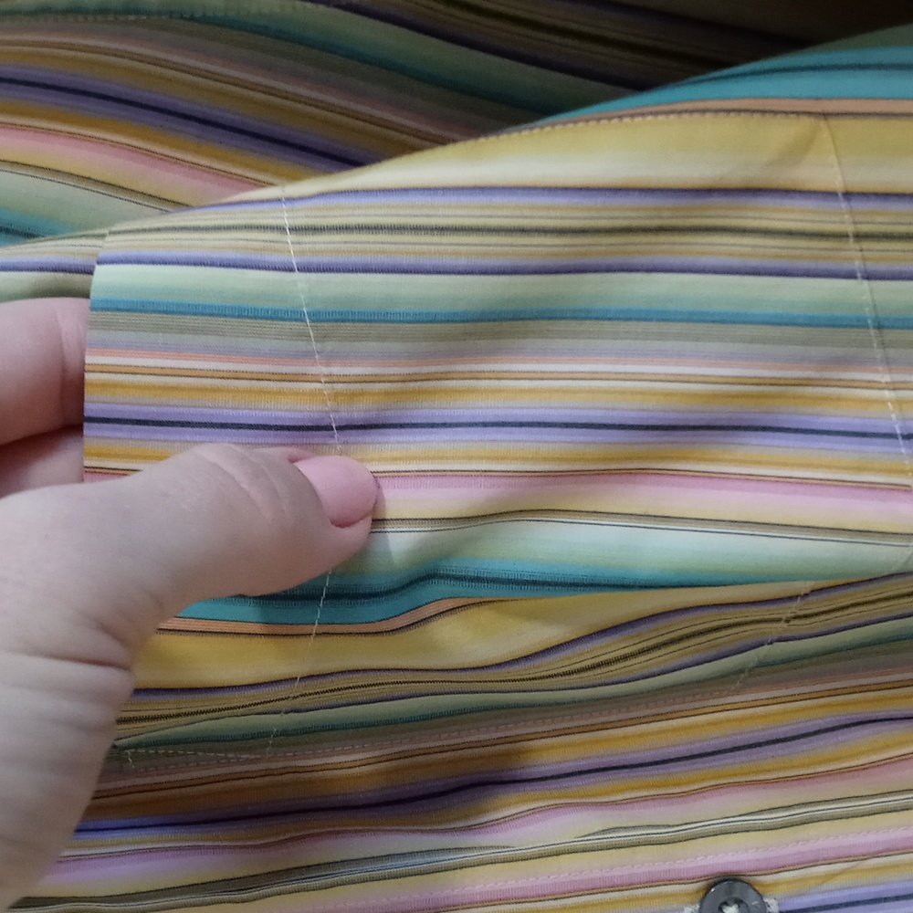 🌞Paul Smith🌞 - Yellow/Multi Stripe L/S Button Down - Picture 5 of 13